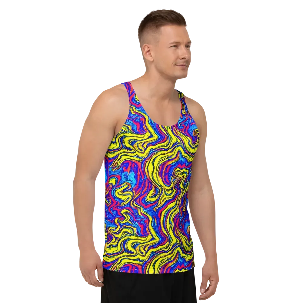 Electric Rhapsody on Men's Tank Top — Right Front