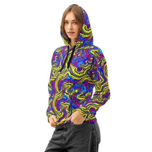 Electric Rhapsody on a Cotton Hoodie