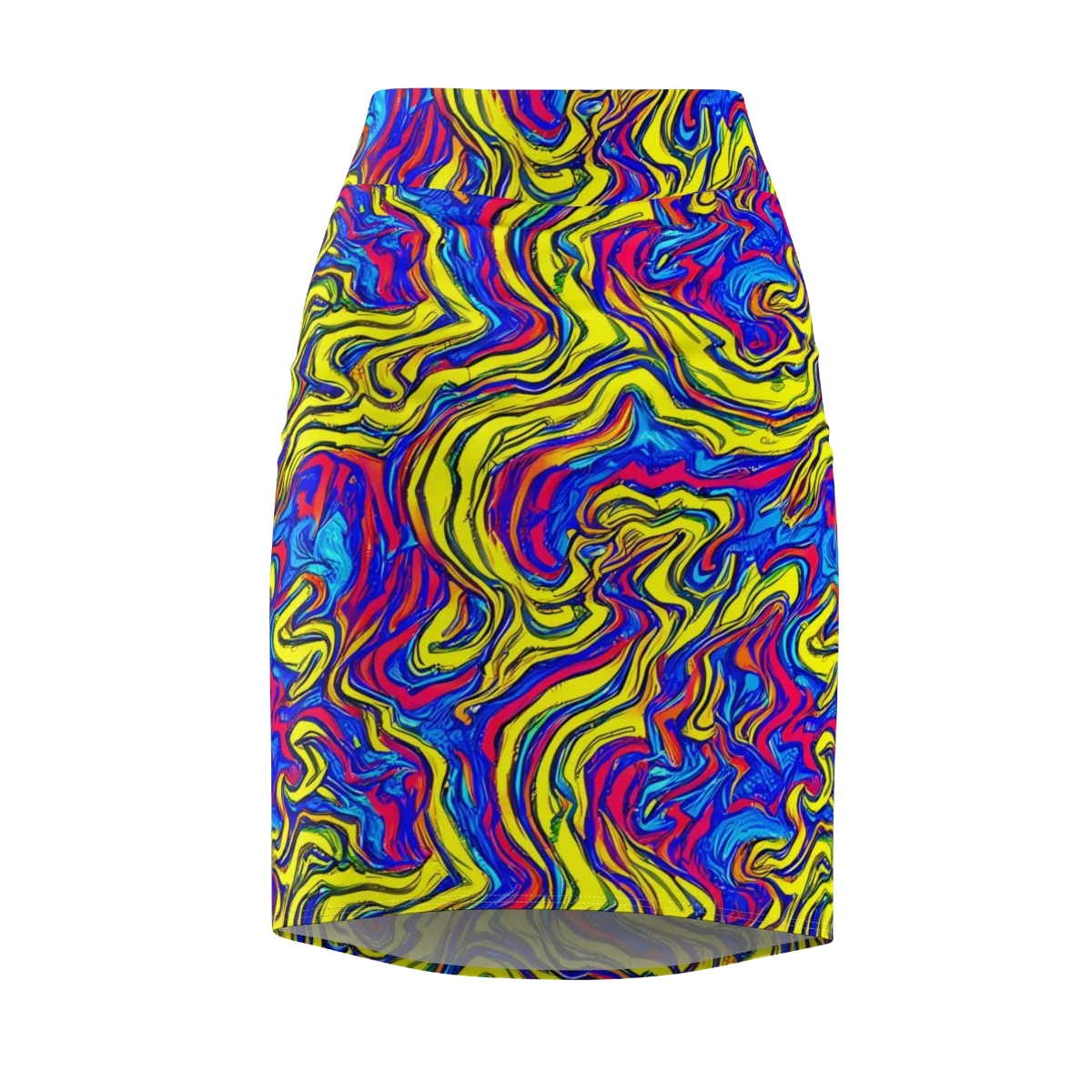Electric Rhapsody on Pencil Skirt — Front