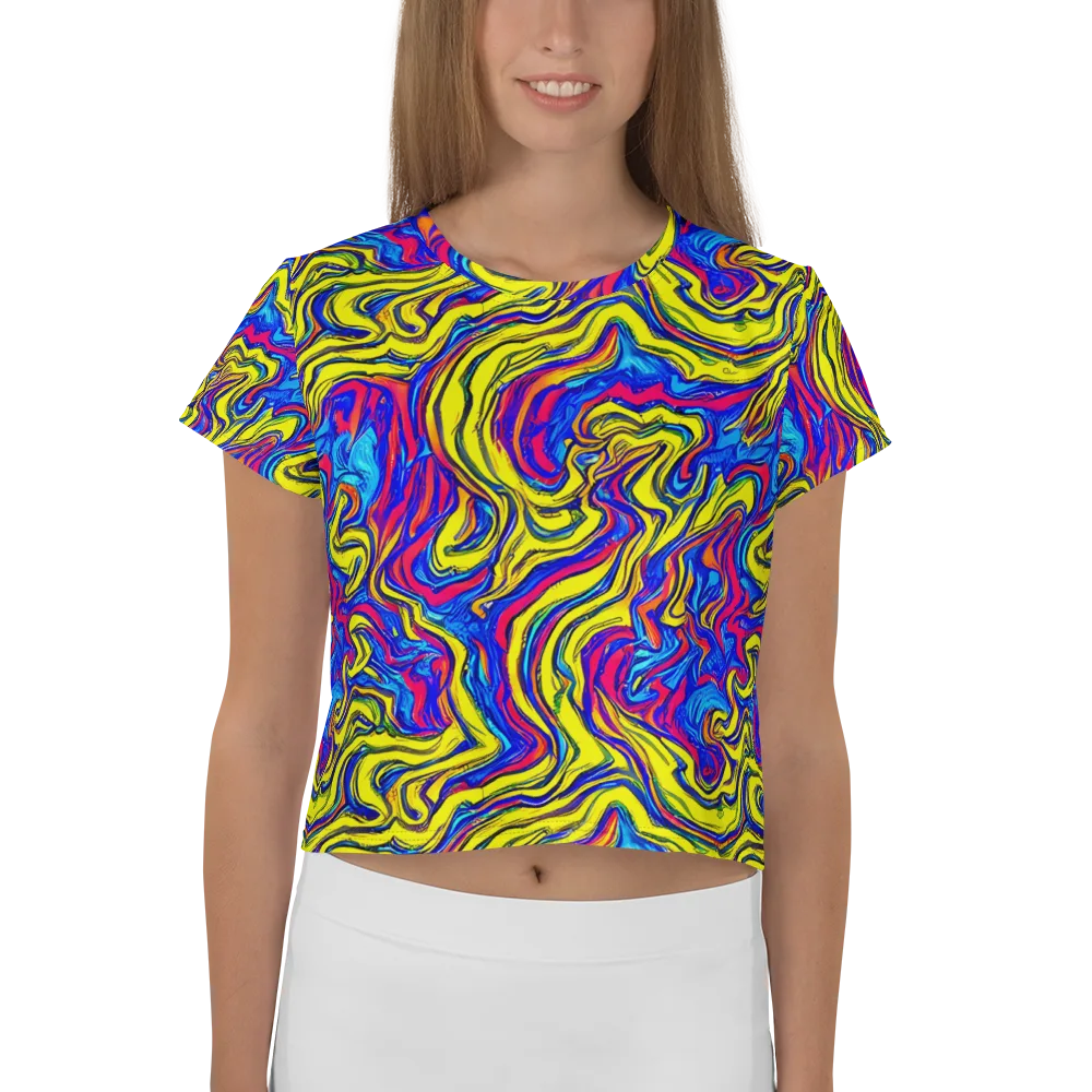 Electric Rhapsody on Crop Tee — Front