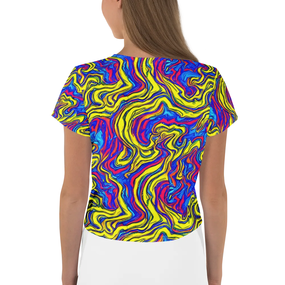 Electric Rhapsody on Crop Tee — Back