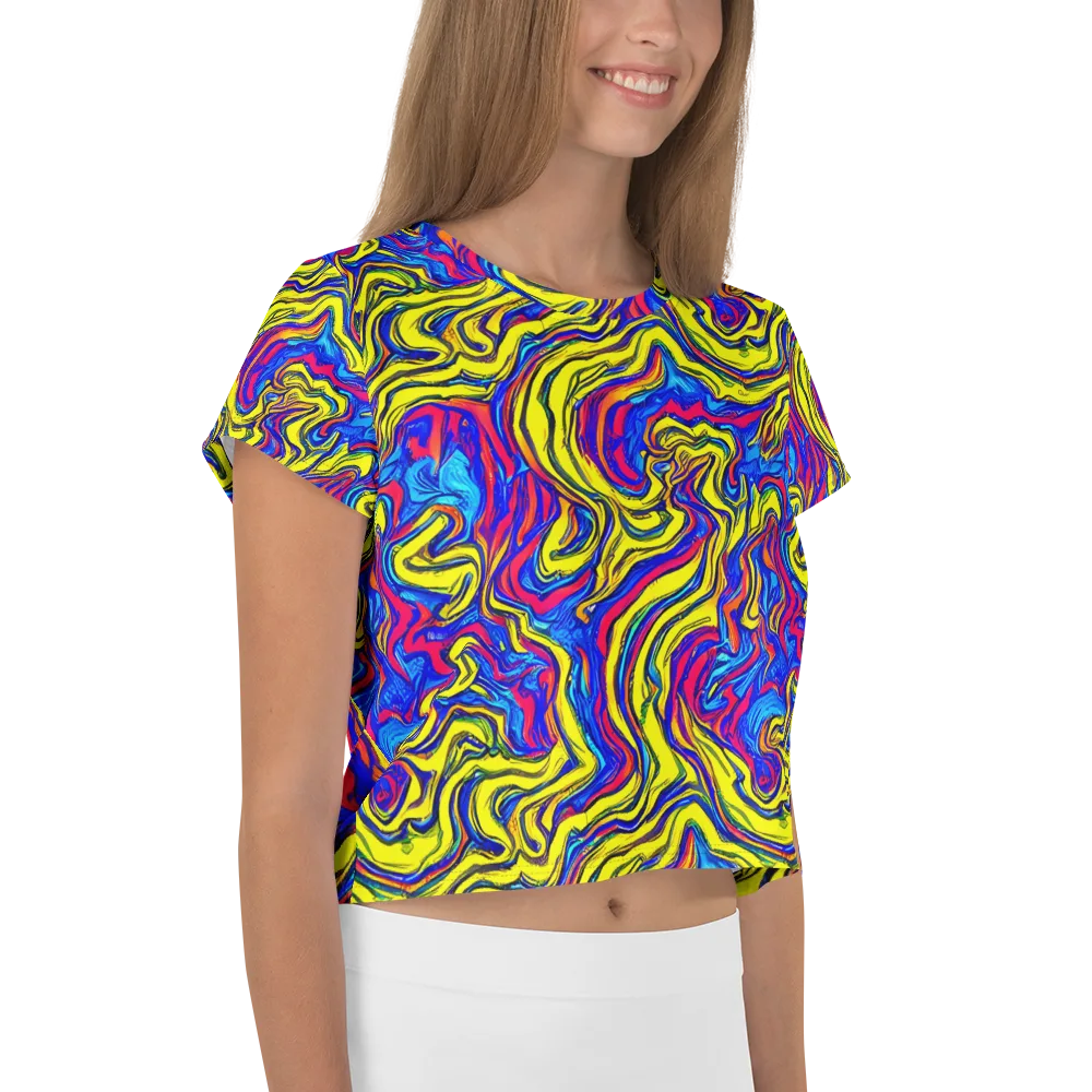 Electric Rhapsody on Crop Tee — Right