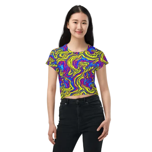 Electric Rhapsody on a Crop Tee