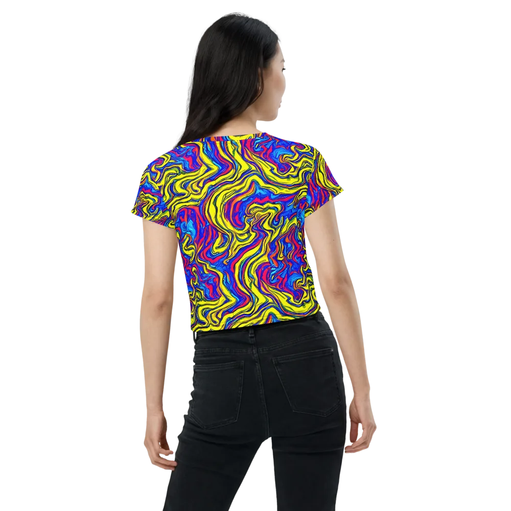 Electric Rhapsody on Crop Tee — Back