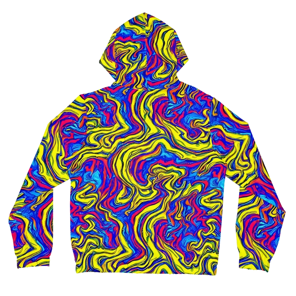 Electric Rhapsody on Women's Full-Zip Hoodie — Back