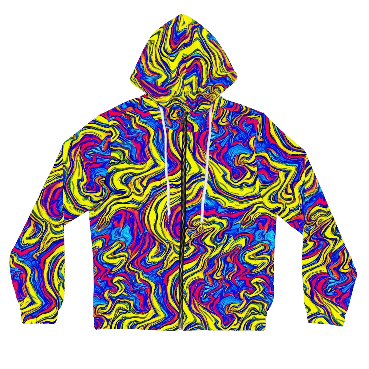 Electric Rhapsody on Women's Full-Zip Hoodie — Front