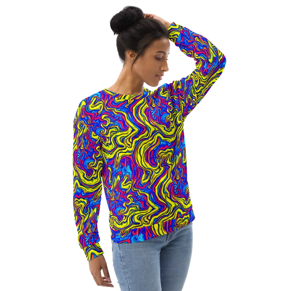 Electric Rhapsody on Sweatshirt — Right Front