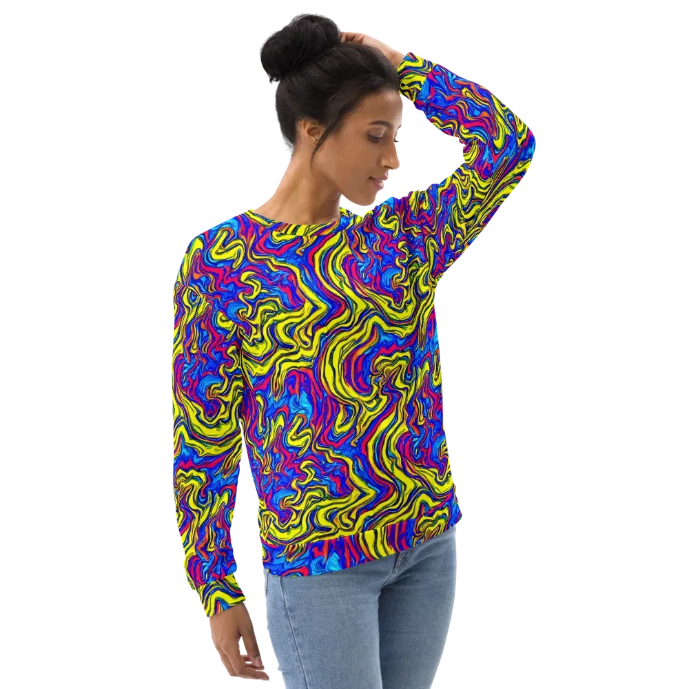 Electric Rhapsody on Sweatshirt — Right Front