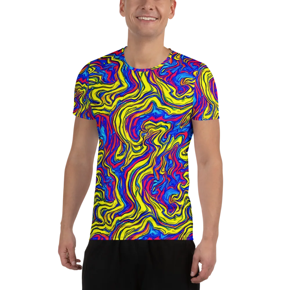 Electric Rhapsody on Men's Athletic T-Shirt — Front