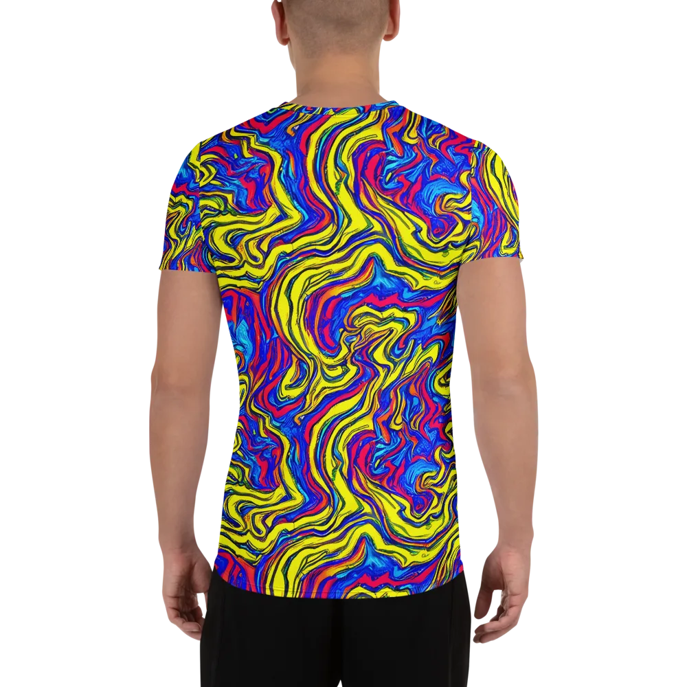 Electric Rhapsody on Men's Athletic T-Shirt — Back