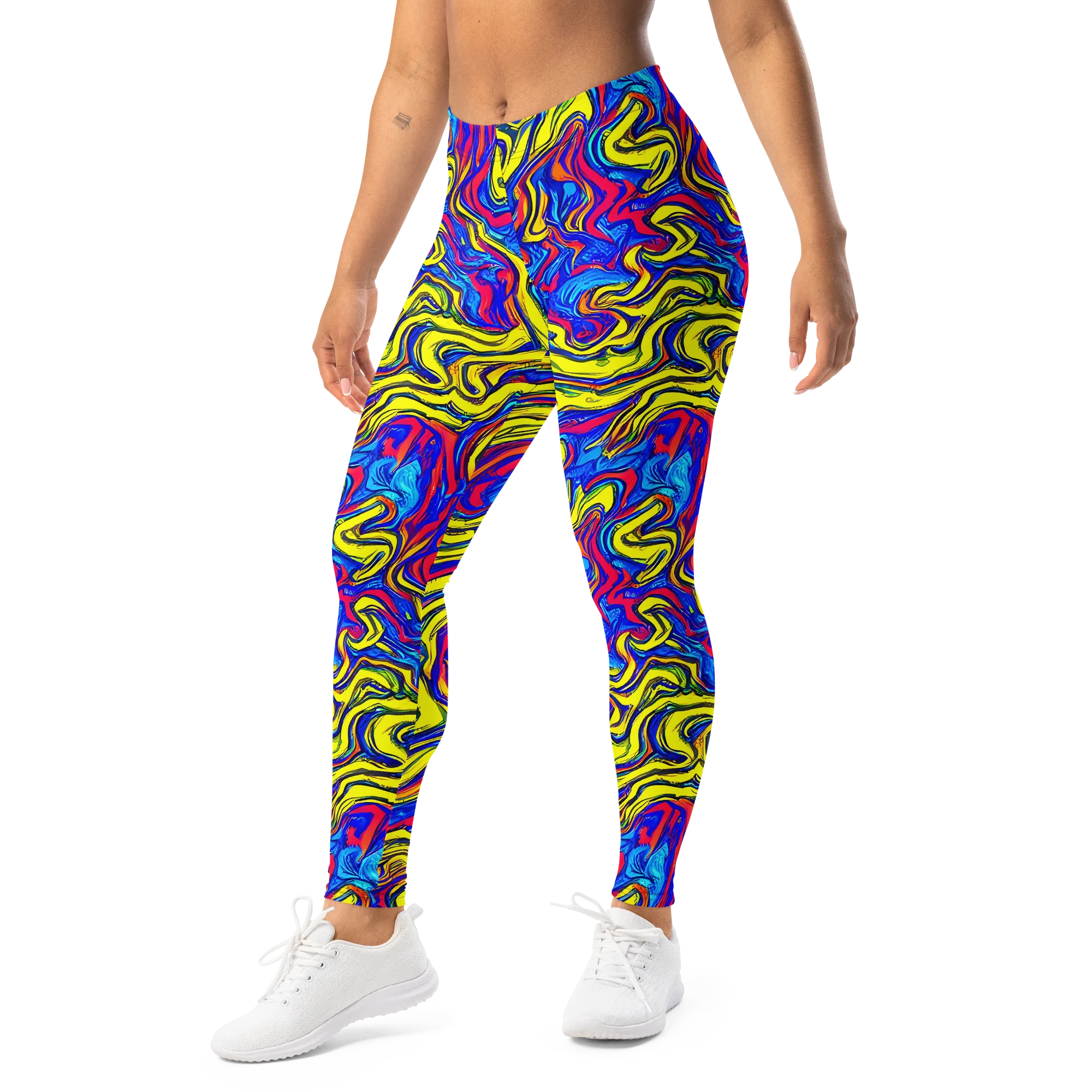 Electric Rhapsody on Leggings — Left Front