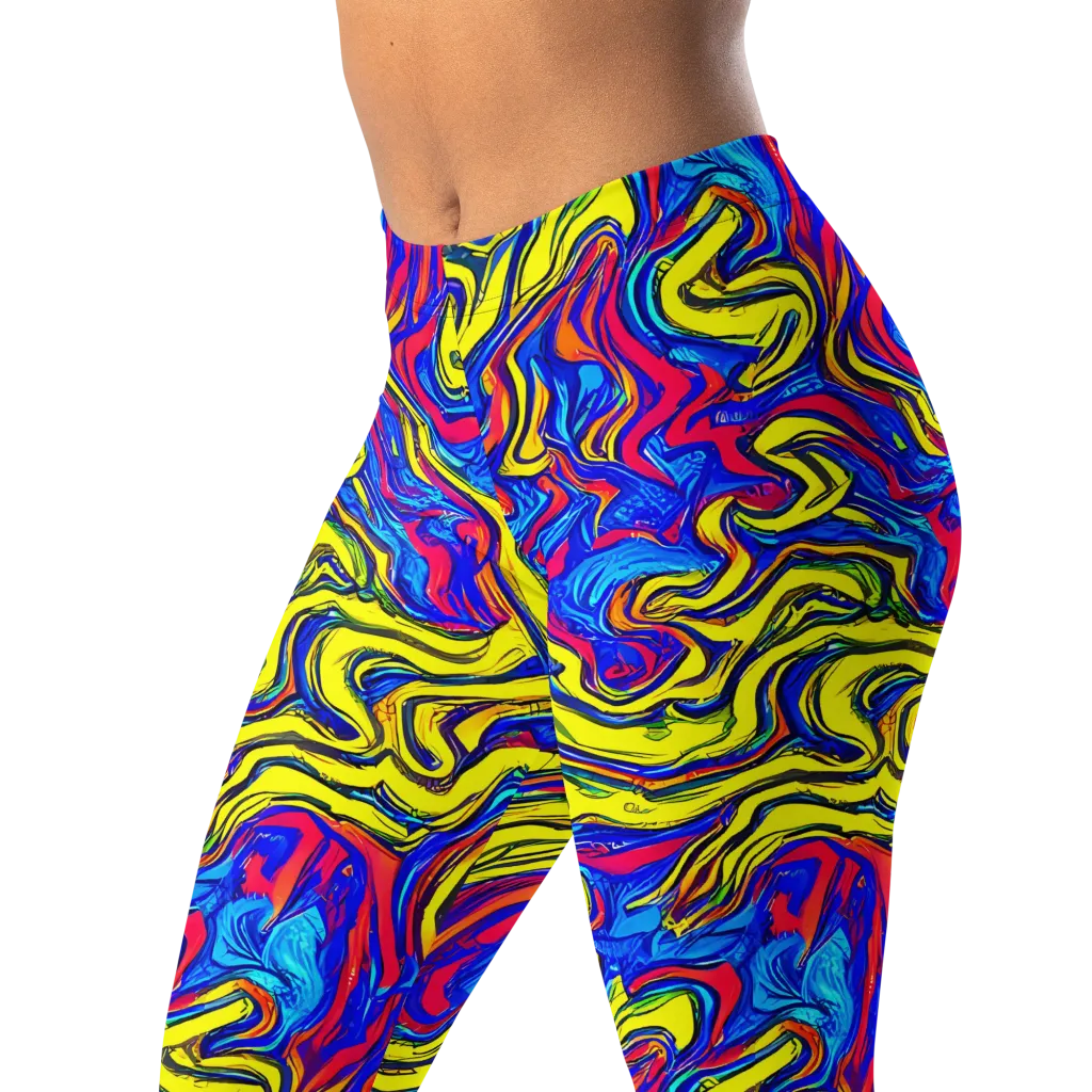 Electric Rhapsody on Leggings — Left Front