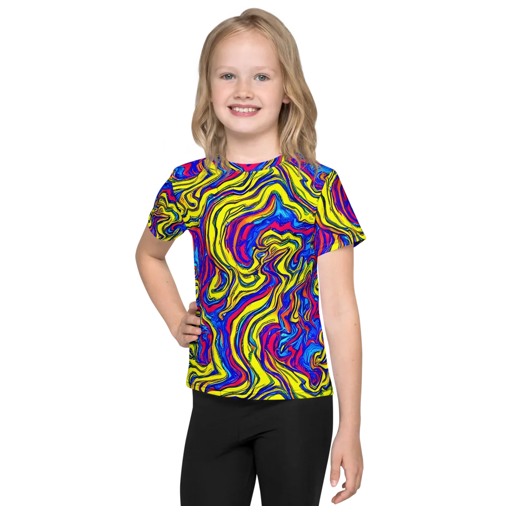 Electric Rhapsody on Kids Crew Neck T-Shirt — Front