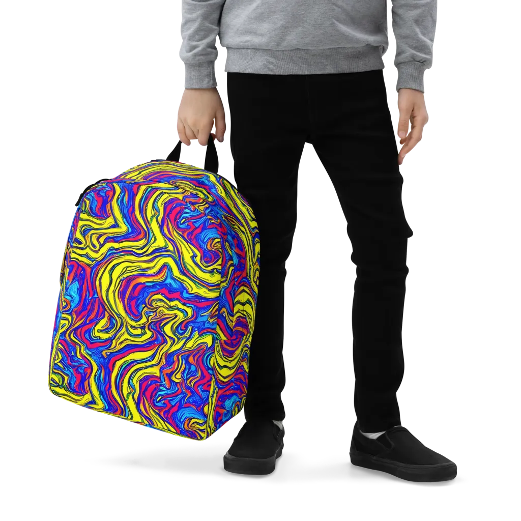 Electric Rhapsody on Minimalist Backpack — Zoomed-in