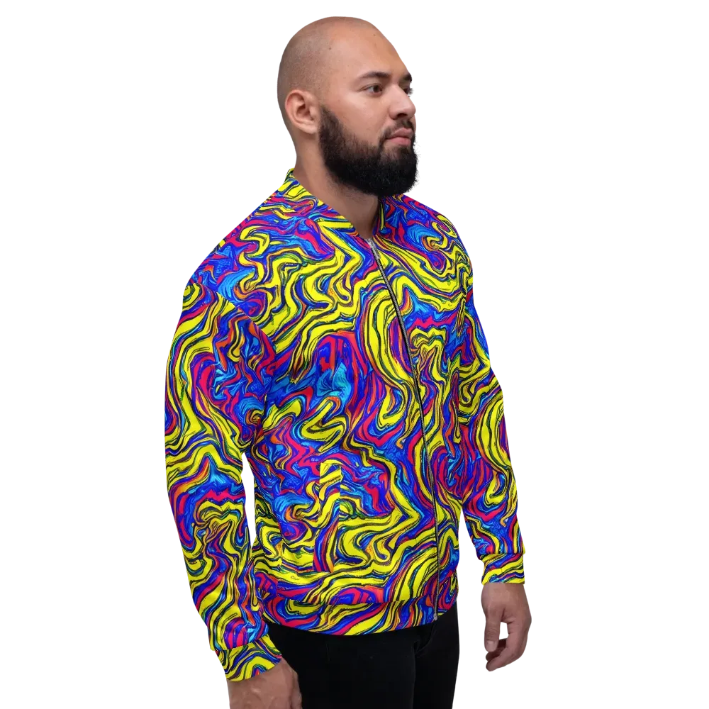 Electric Rhapsody on Bomber Jacket — Right