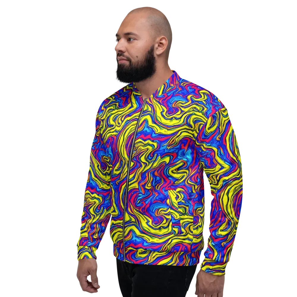 Electric Rhapsody on Bomber Jacket — Left