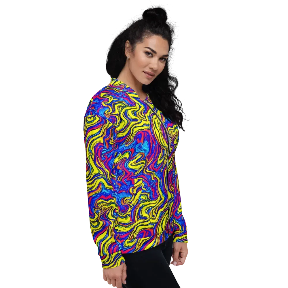 Electric Rhapsody on Bomber Jacket — Right