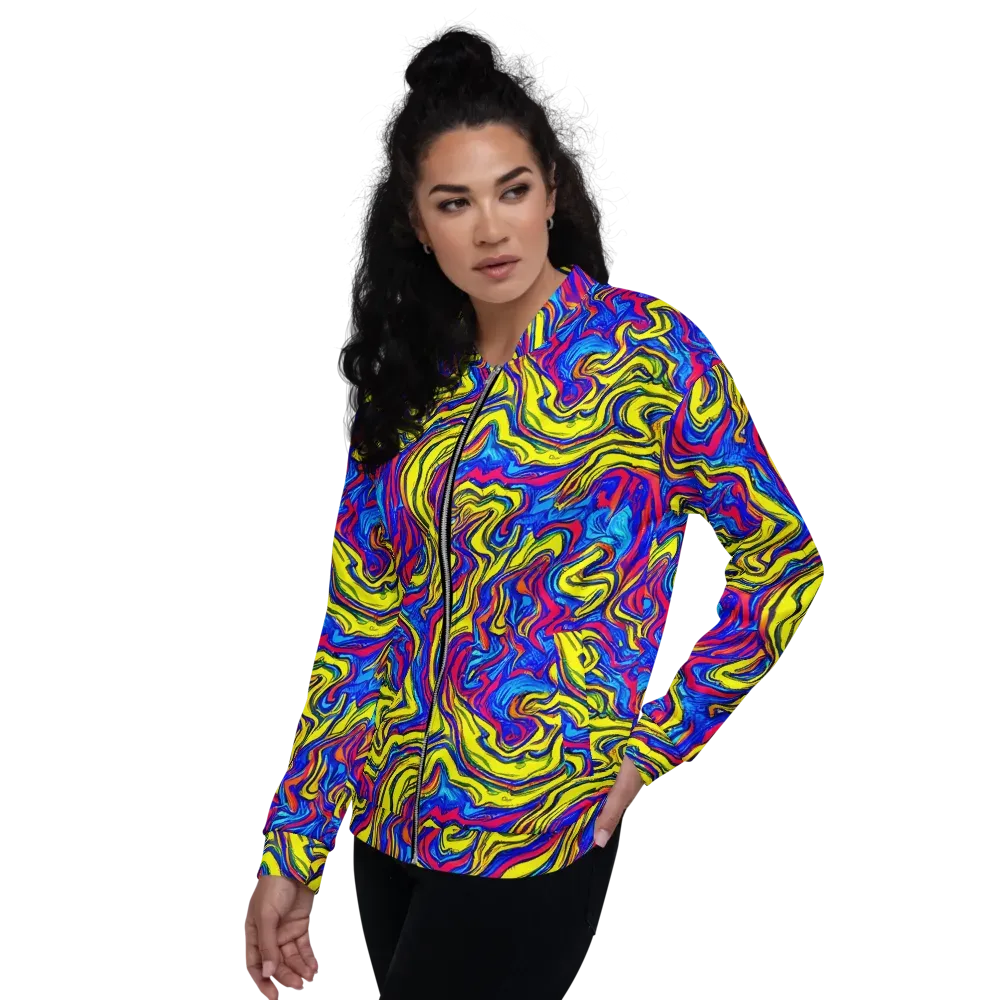 Electric Rhapsody on Bomber Jacket — Left