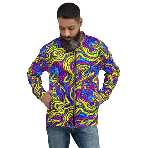 Electric Rhapsody on a Bomber Jacket