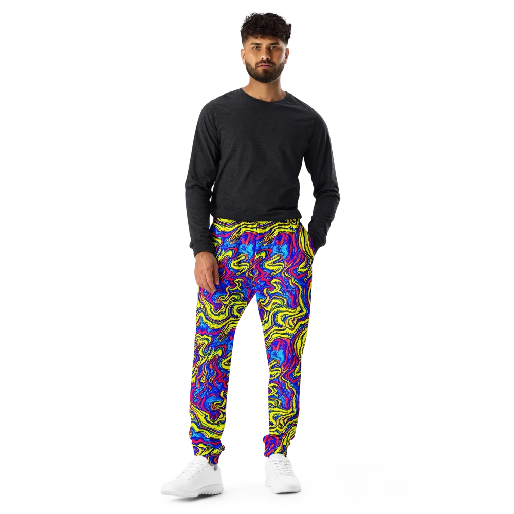 Electric Rhapsody on Men's Joggers — Front