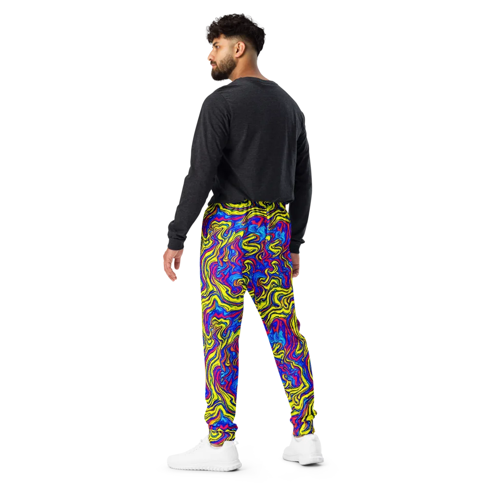 Electric Rhapsody on Men's Joggers — Back