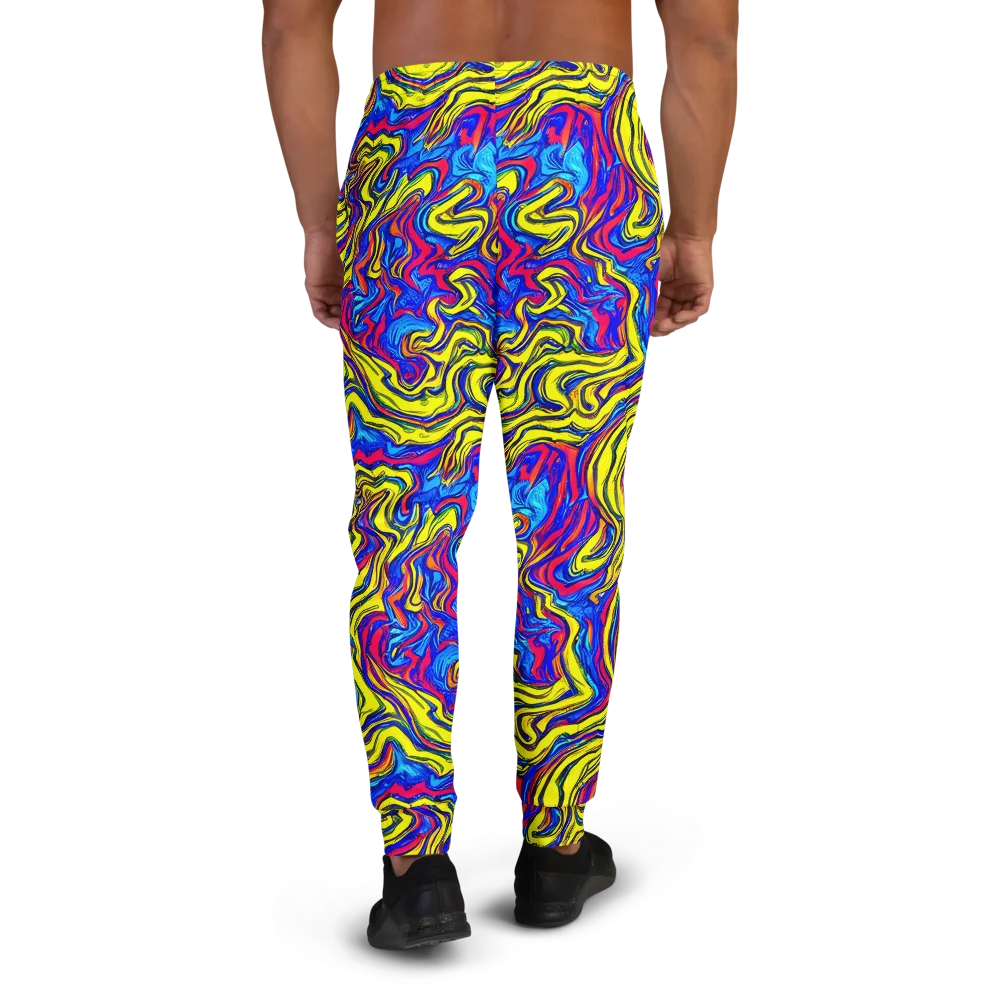 Electric Rhapsody on Men's Joggers — Back