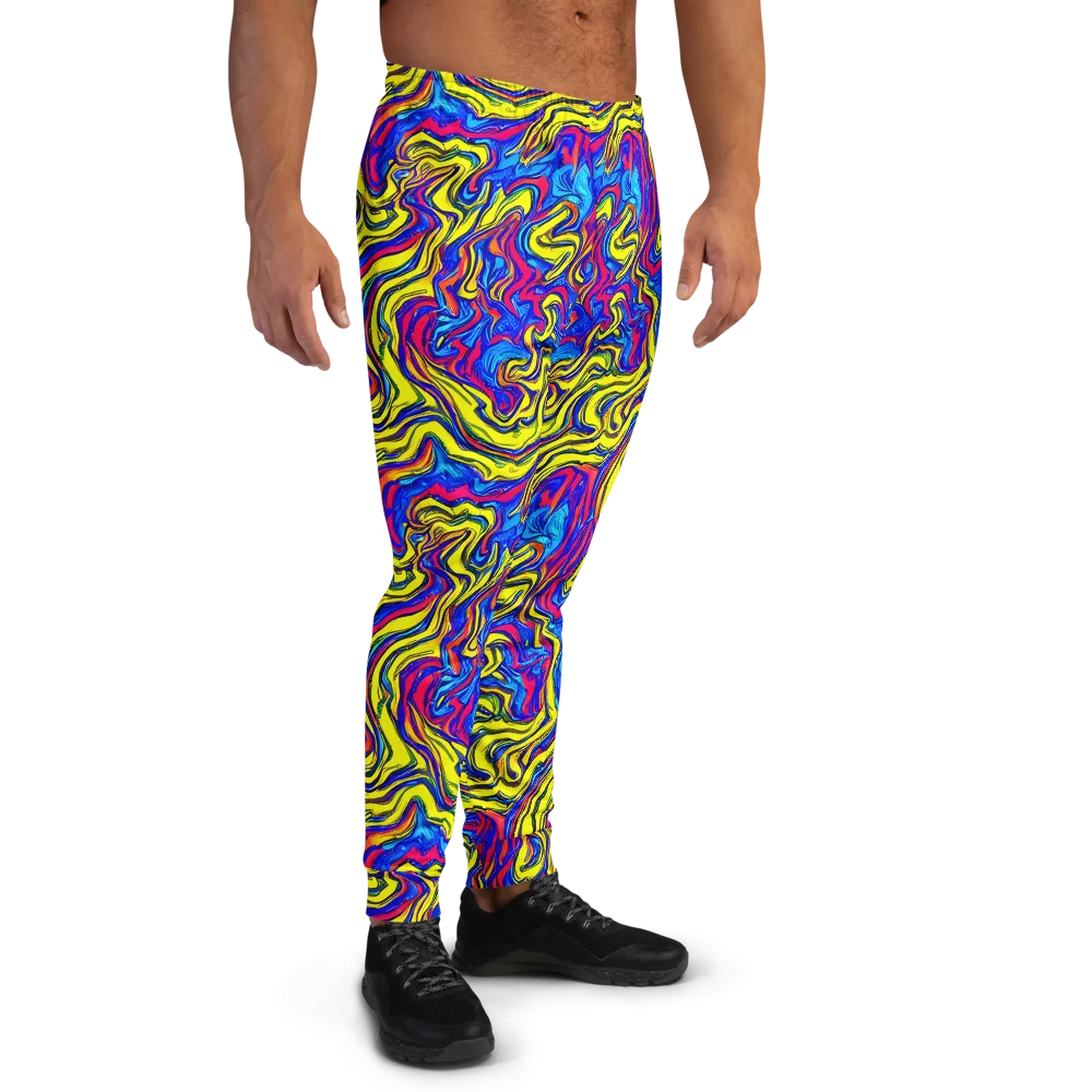 Electric Rhapsody on Men's Joggers — Right