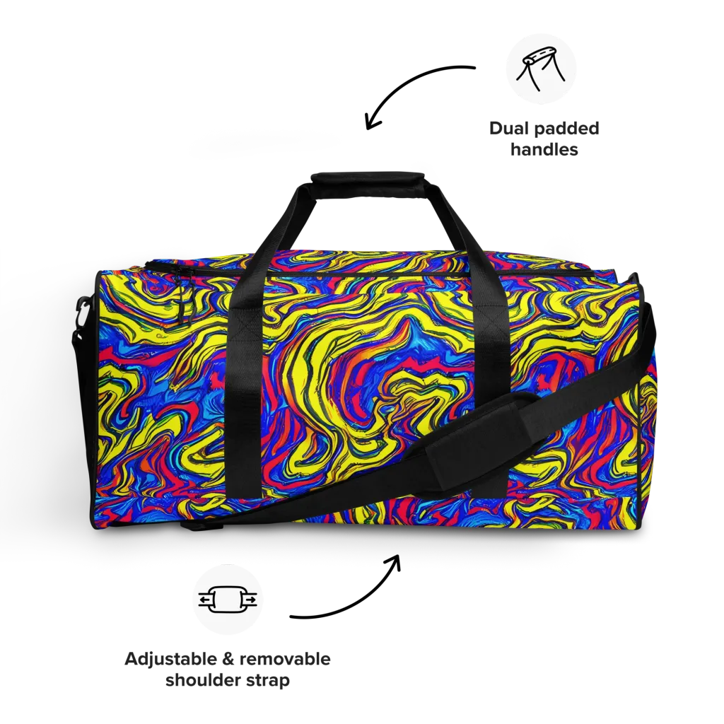 Electric Rhapsody on Duffle Bag — Front