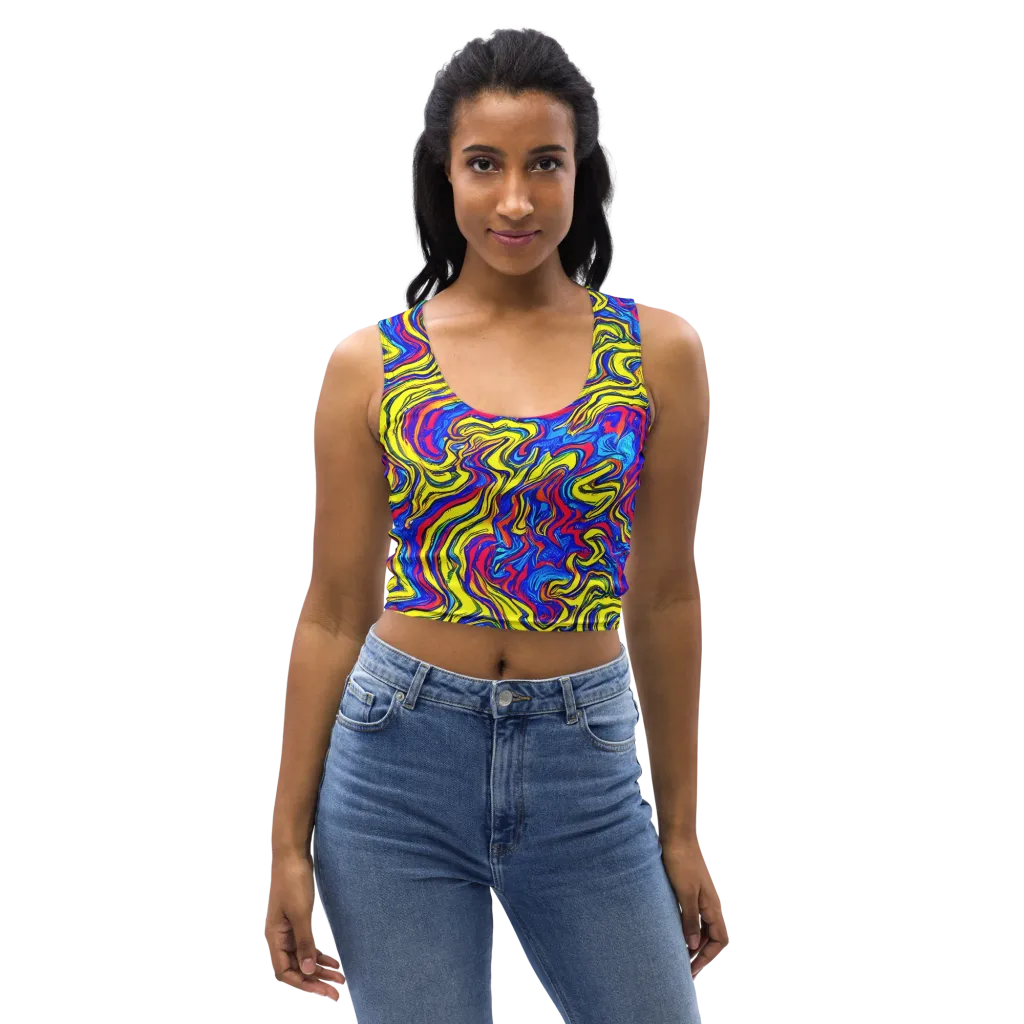 Electric Rhapsody on Crop Top — Front