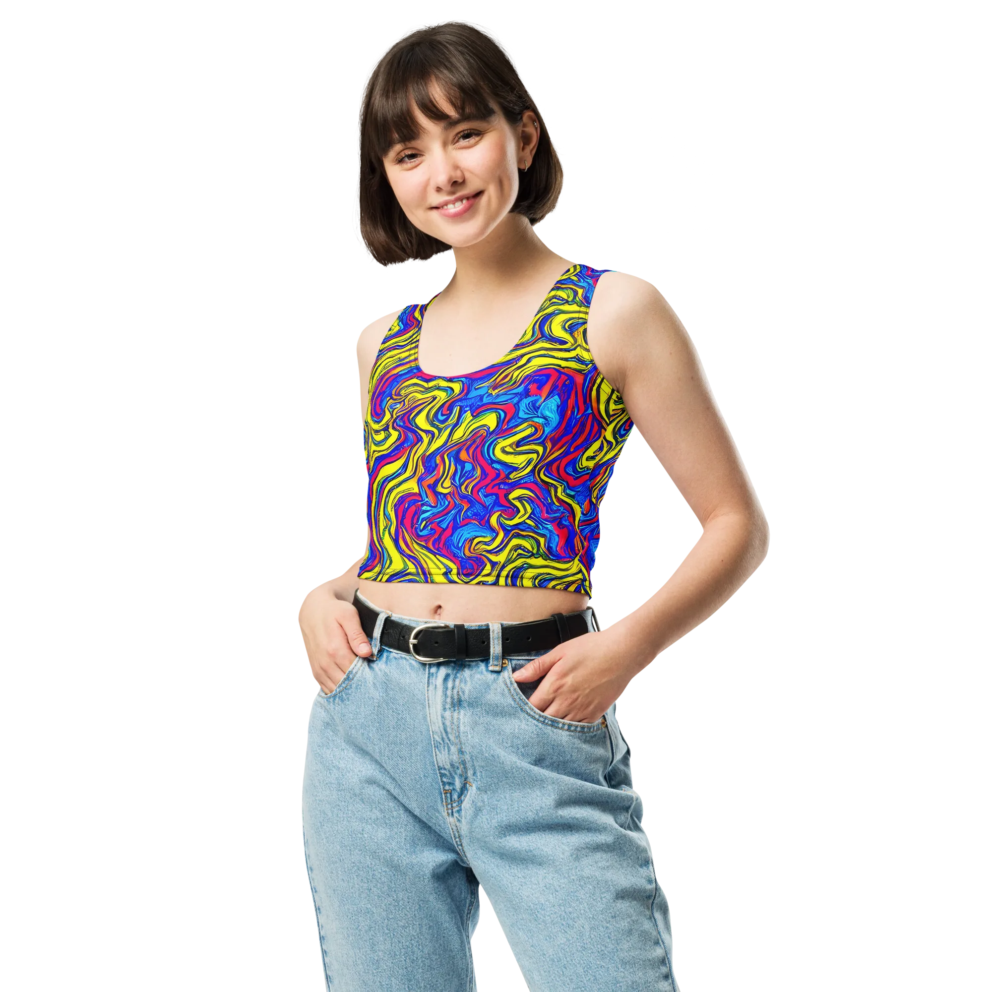Electric Rhapsody on Crop Top — Front
