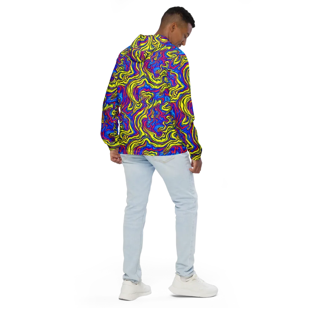Electric Rhapsody on Men's Windbreaker — Back