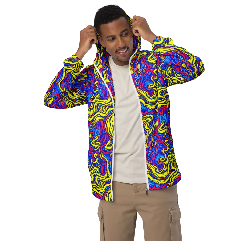 Electric Rhapsody on Men's Windbreaker — Front
