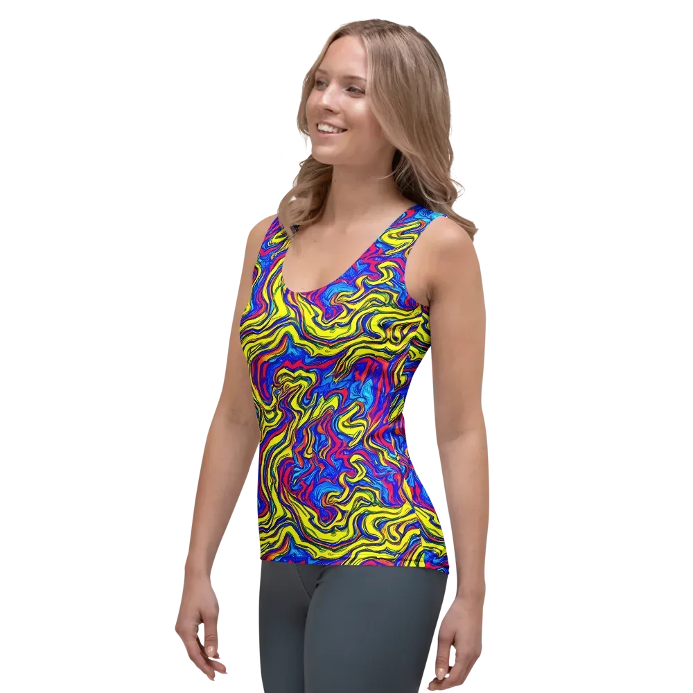 Electric Rhapsody on Women's Tank Top — Left Front