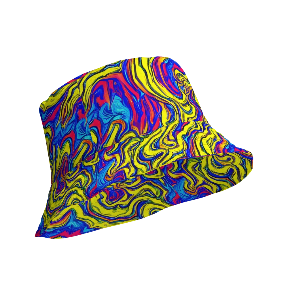 Electric Rhapsody on Reversible Bucket Hat — Product details Outside