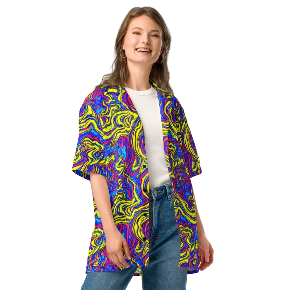 Electric Rhapsody on Button Shirt — Front