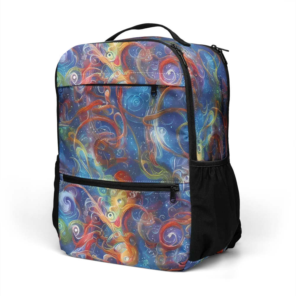 Galactic Whirlpool on Utility Backpack — Left Front