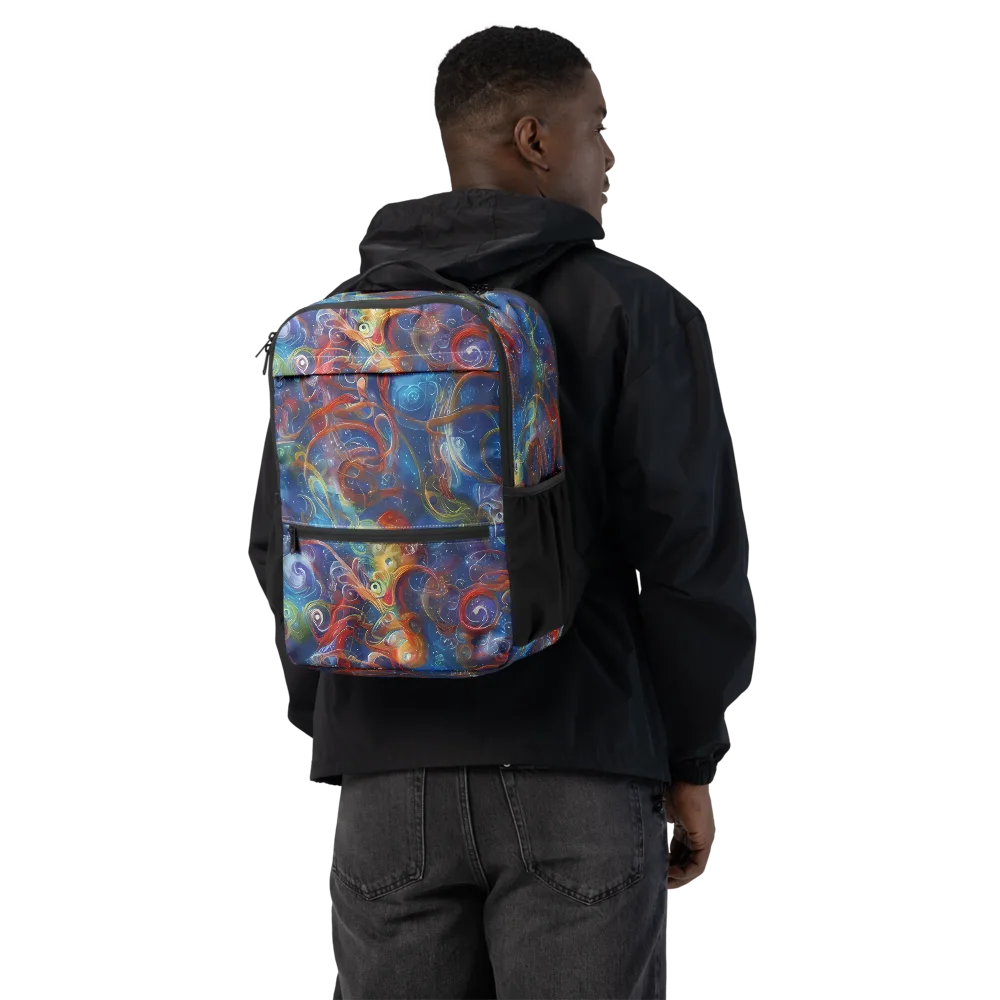 Galactic Whirlpool on Utility Backpack — Back