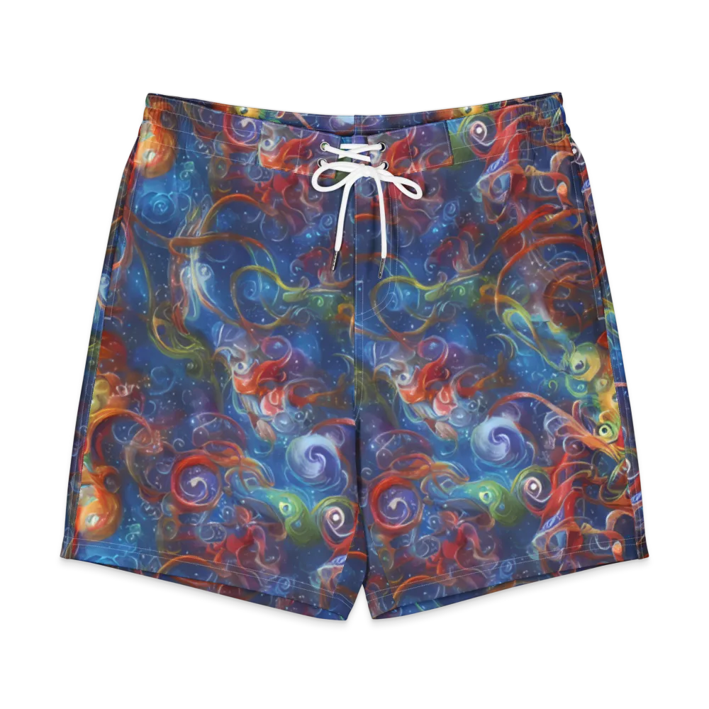 Galactic Whirlpool on Men's Board Shorts — Front