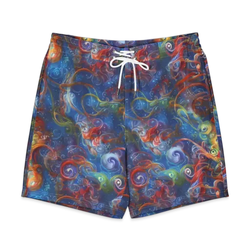 Galactic Whirlpool on a Men's Board Shorts