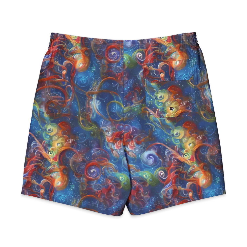 Galactic Whirlpool on Men's Board Shorts — Back