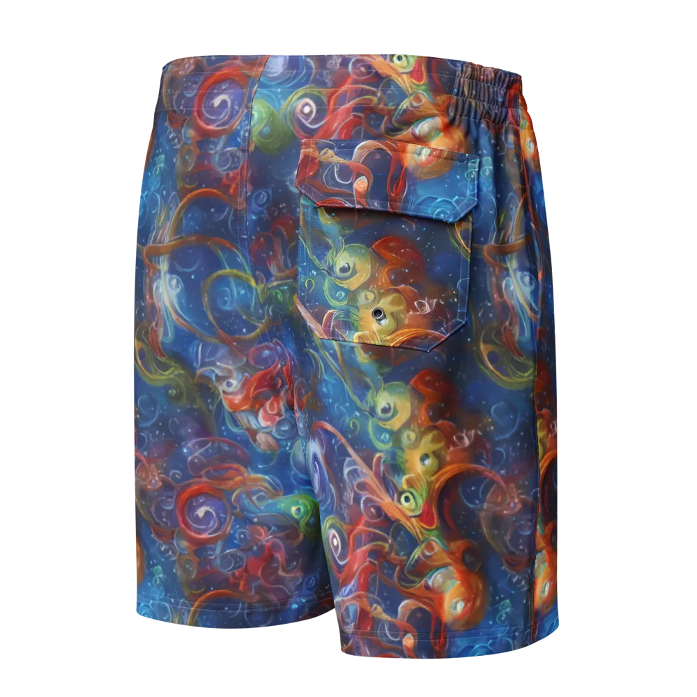 Galactic Whirlpool on Men's Board Shorts — Back