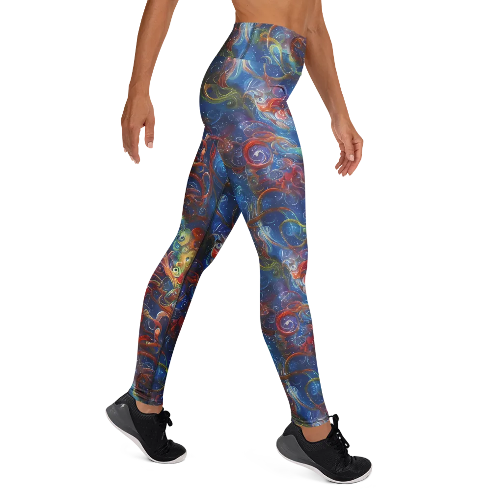 Galactic Whirlpool on Yoga Leggings — Right