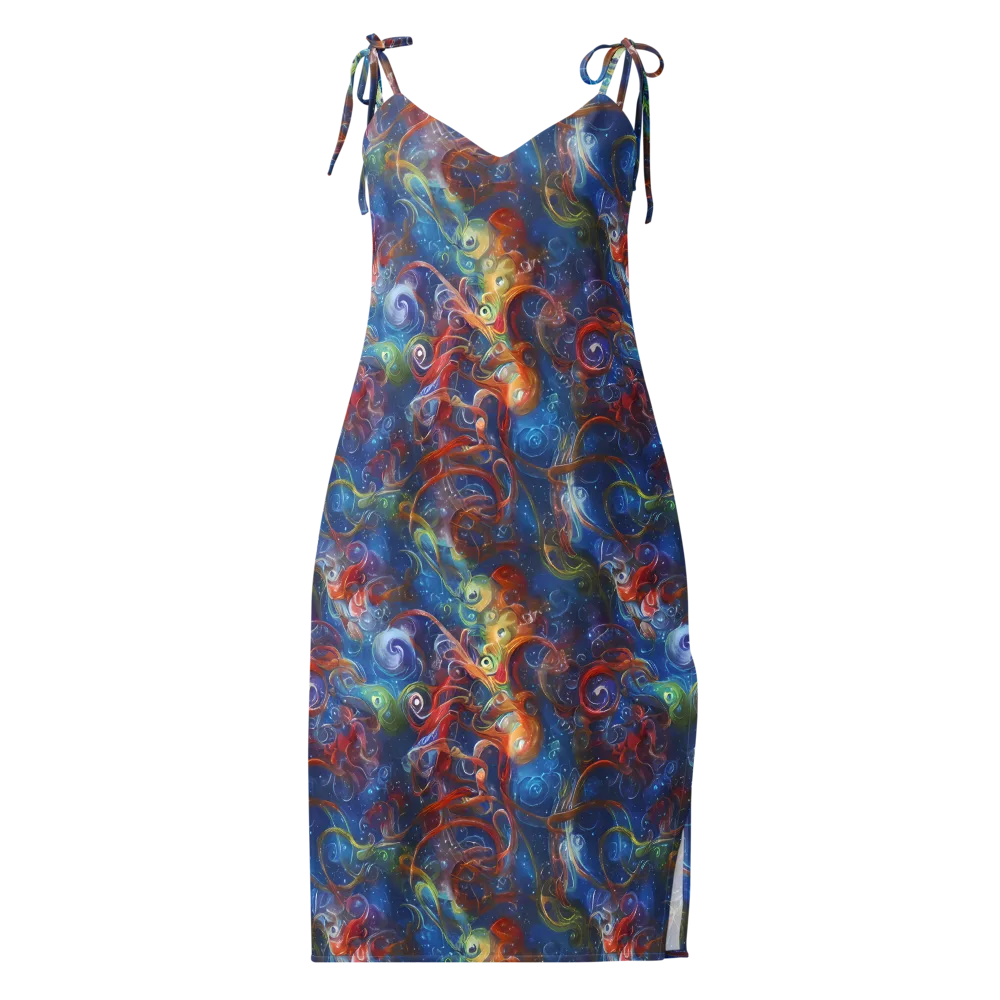 Galactic Whirlpool on Slip Dress — Front