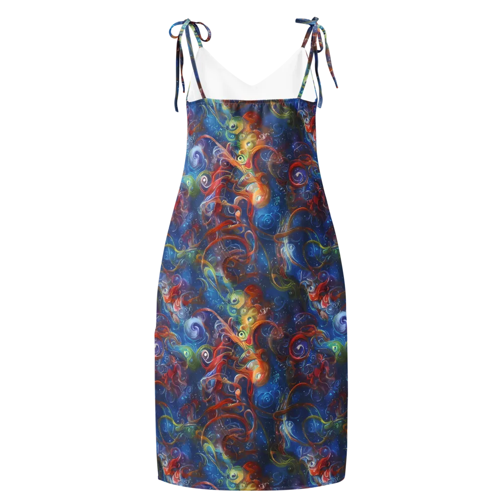 Galactic Whirlpool on Slip Dress — Back