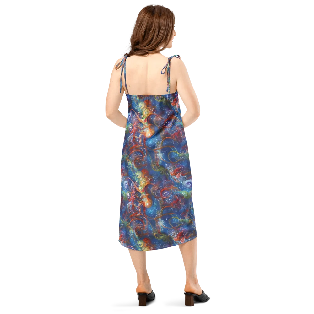 Galactic Whirlpool on Slip Dress — Back