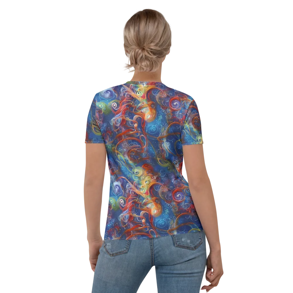 Galactic Whirlpool on Women's Crew Neck T-Shirt — Back