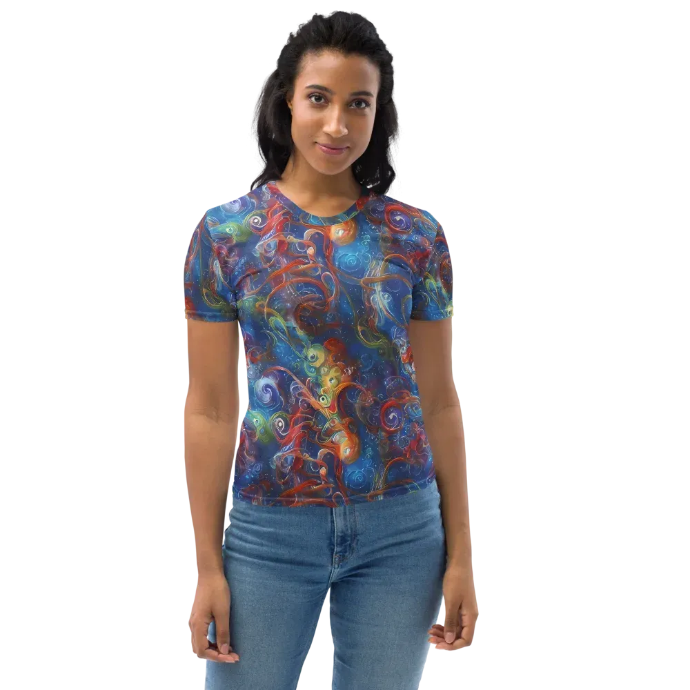 Galactic Whirlpool on Women's Crew Neck T-Shirt — Front