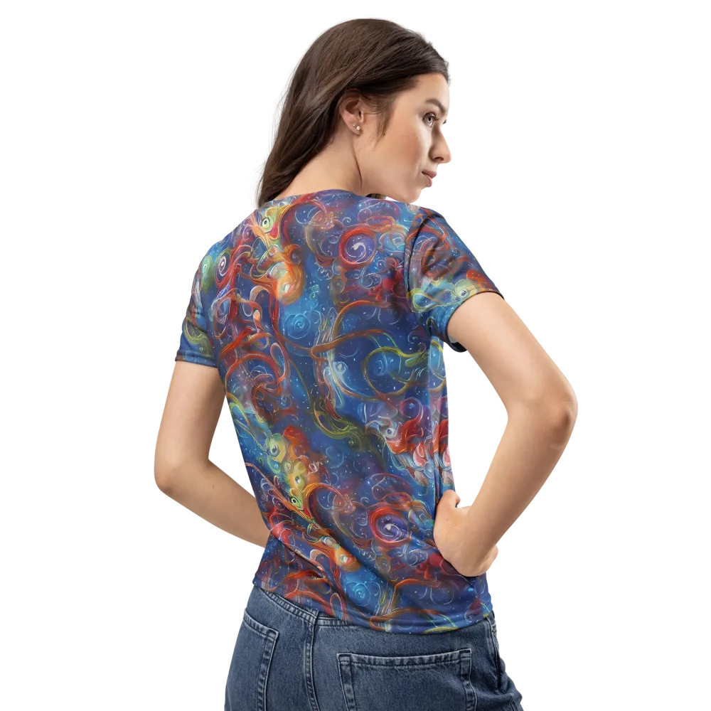Galactic Whirlpool on Women's Crew Neck T-Shirt — Back