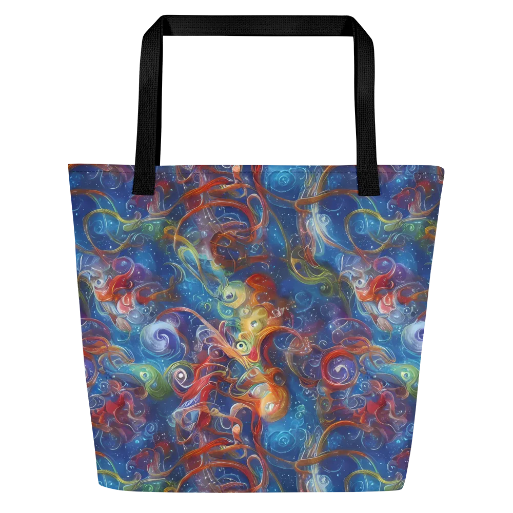 Galactic Whirlpool on Large Tote Bag W/ Pocket — Front