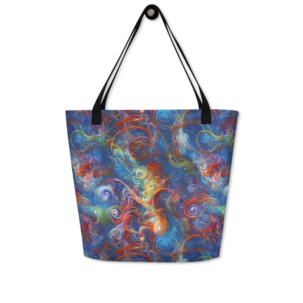 Galactic Whirlpool on Large Tote Bag W/ Pocket — Front